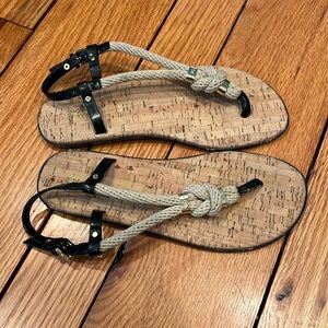 Michael Kors (size 8) - knotted rope flat thong sandals